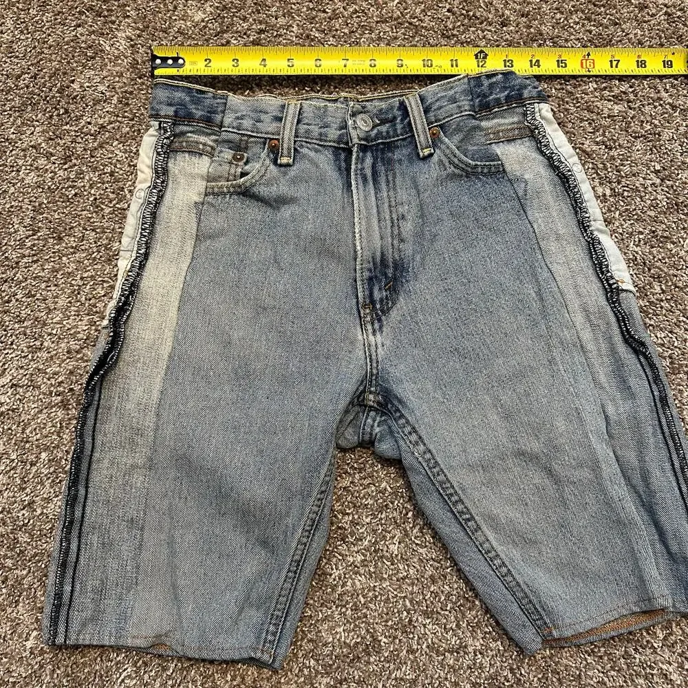 SAMI MIRO VINTAGE Women's Porterhouse Long Denim Short Size XS